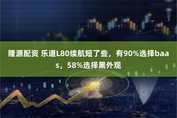隆源配资 乐道L80续航短了些，有90%选择baas，58%选择黑外观